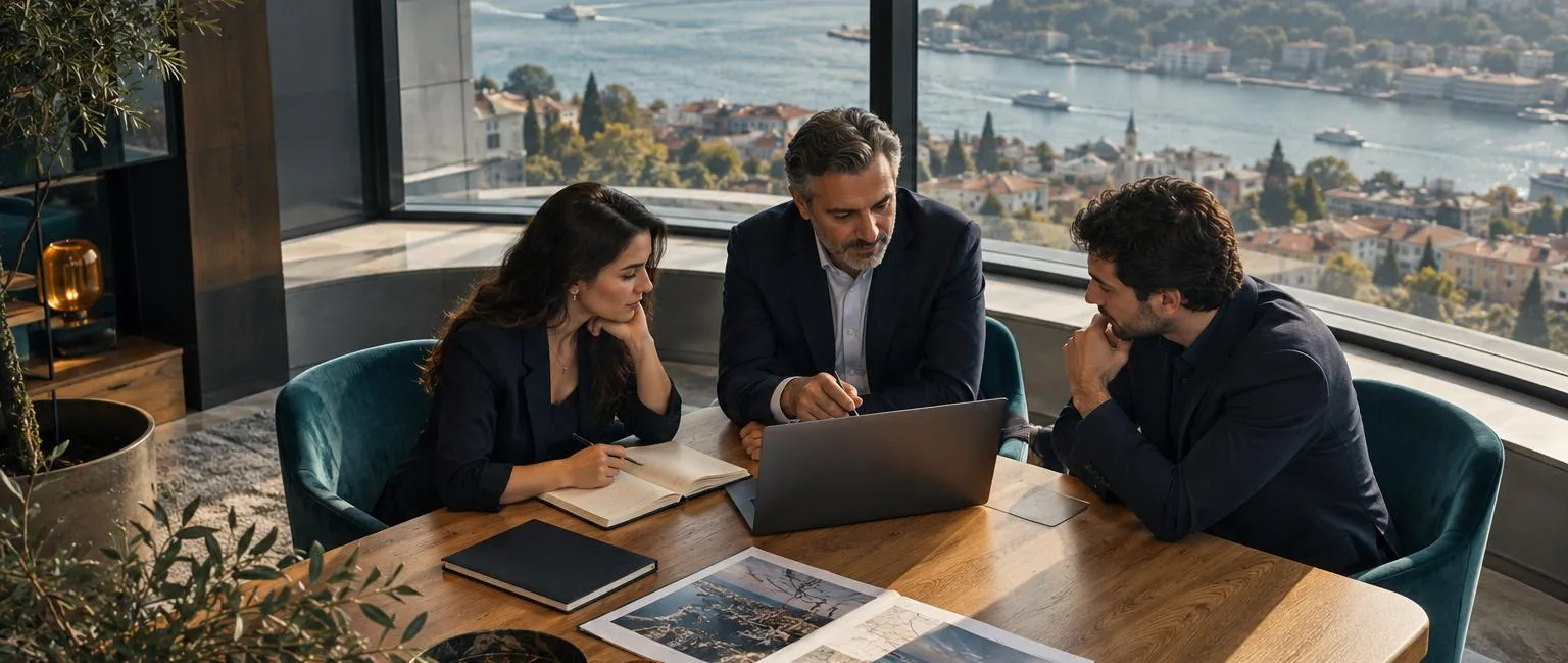 Toplantı masasında kararları birlikte değerlendiren ekip